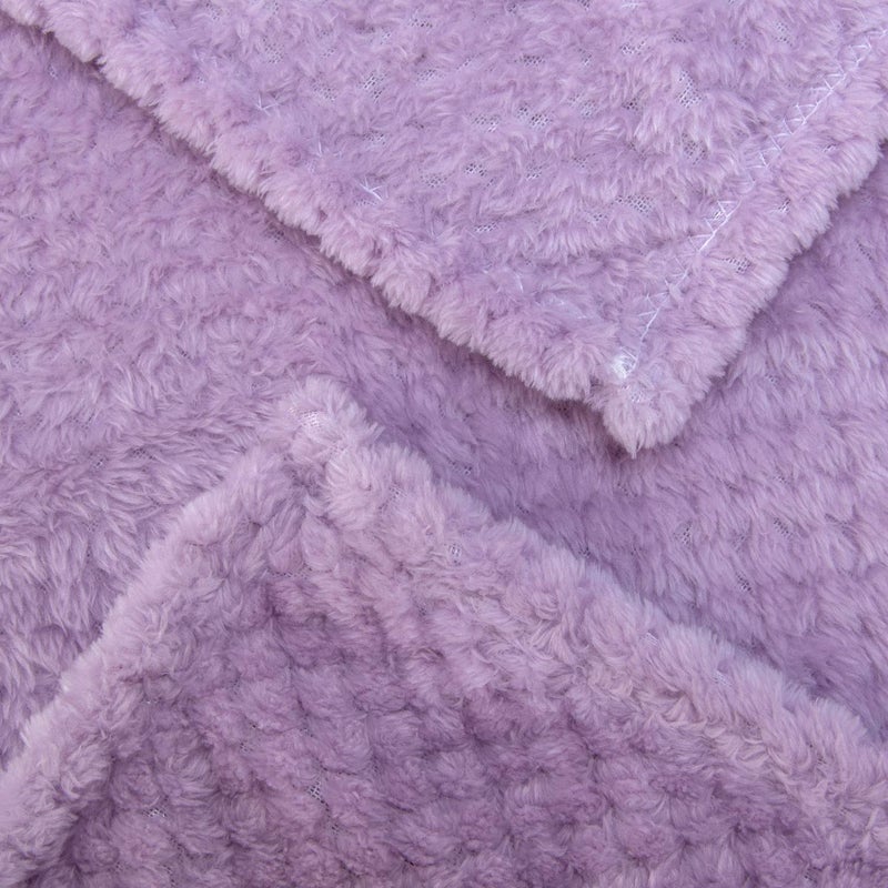 WONDER MIRACLE Fuzzy Throw Blanket, Plush Fleece Blankets for Adults, Toddler, Boys and Girls, Warm Soft Blankets and Throws for Bed, Couch, Sofa, Travel and Outdoor, Camping (40â€Ã—60â€, Lavender) - Image 4